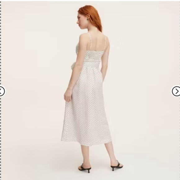 Kate Spade for Target Women's Mini Polka Dot Tie-Waist Midi Dress - Cream/Black - Picture 3 of 5